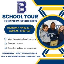 School Tour Thursday, April 27th 